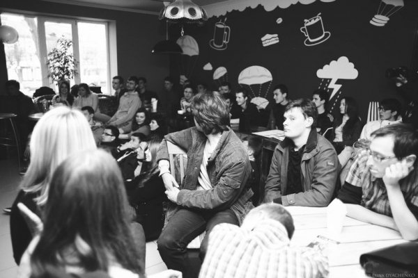 «Велопосиденьки» в луцькій кав'ярні. ФОТО