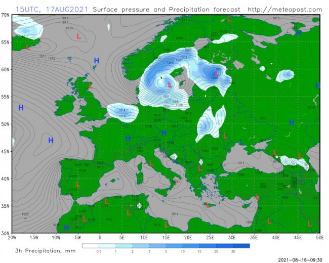 Вологий атмосферний фронт: де гримітимуть грози в Україні