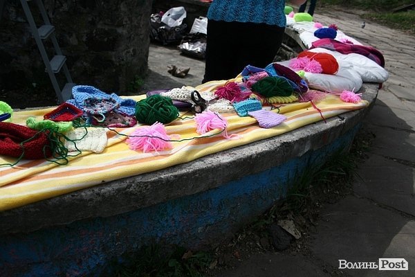 Луцького слоника одягли в’язаними клаптиками. ФОТО