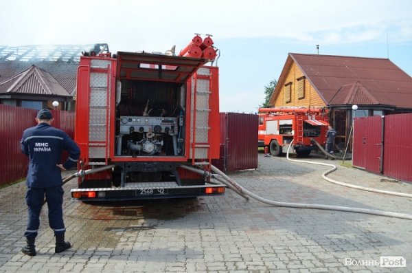 Пожежа під Луцьком: горіли Озерецькі бані. ФОТО