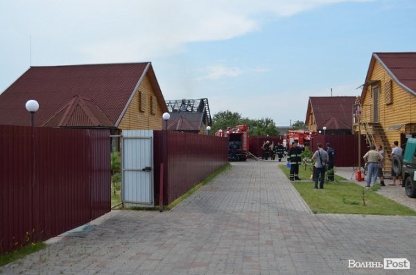 Пожежа під Луцьком: горіли Озерецькі бані. ФОТО