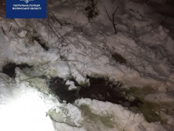 У Луцьку з вантажівки в канаву зливали рідину з їдким запахом, водій пропонував чималий хабар