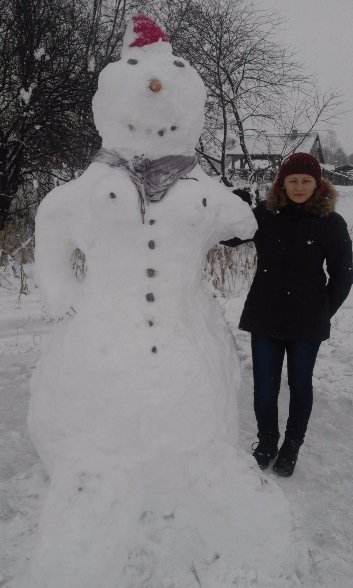 У Шацьку затіяли флешмоб сніговиків