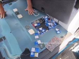 Через Устилуг поляк намагався перевезти контрабандні цигарки. ФОТО