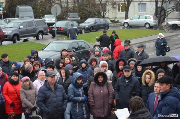 У Луцьку підприємці вийшли на акцію протесту.ФОТО