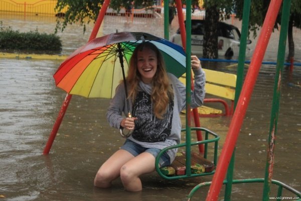 Лучани радіють «великій воді». ФОТО