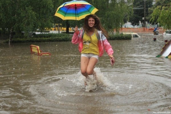 Лучани радіють «великій воді». ФОТО