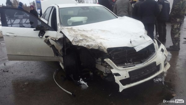 Автівка Володимира Мігаса після аварії.