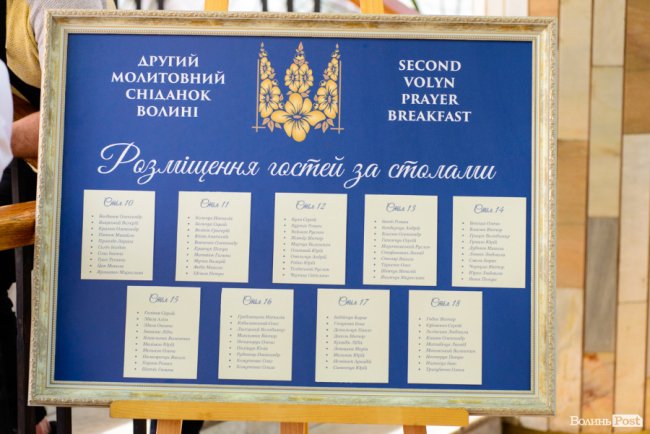 Другий молитовний сніданок Волині: як це було. ФОТОРЕПОРТАЖ
