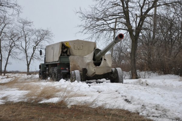 Фото навчань українських артилеристів з ураження морських цілей