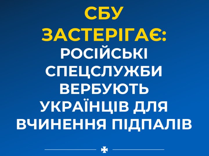 У Луцьку протягом квітня росіяни завербули трьох людей для вчинення диверсій, - СБУ