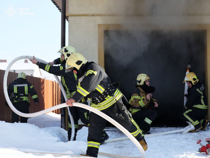Біля Луцька загорілася котельня приватного будинку