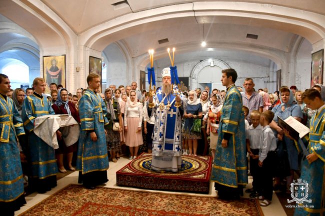 Як у луцькому храмі відзначали свято Успіння Пресвятої Богородиці. ФОТО