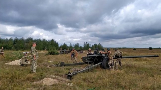 На Волині тривають навчання артилеристів тероборони