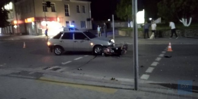 На Волині ВАЗ збив мотоцикліста. ФОТО