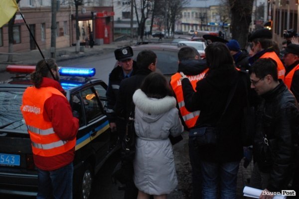 У Луцьку Автомайдан «присадив» ДАІшників. ФОТО