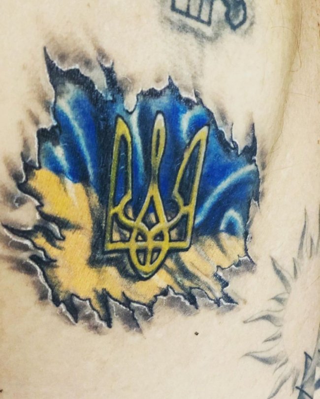 Тренер-італієць зробив собі тату з гербом України. ФОТО