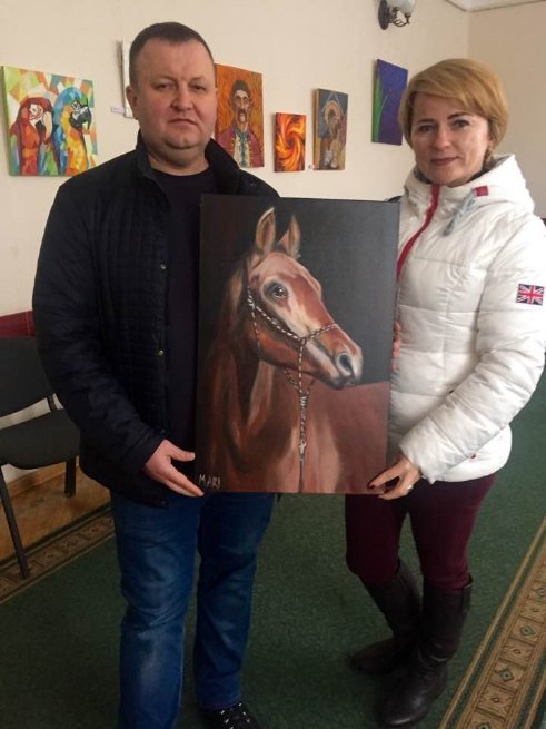 Сергій Шкода купив картину Очікування