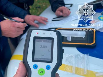 На Волині за вихідні спіймали 7 п`яних водіїв: двоє з них скоїли ДТП