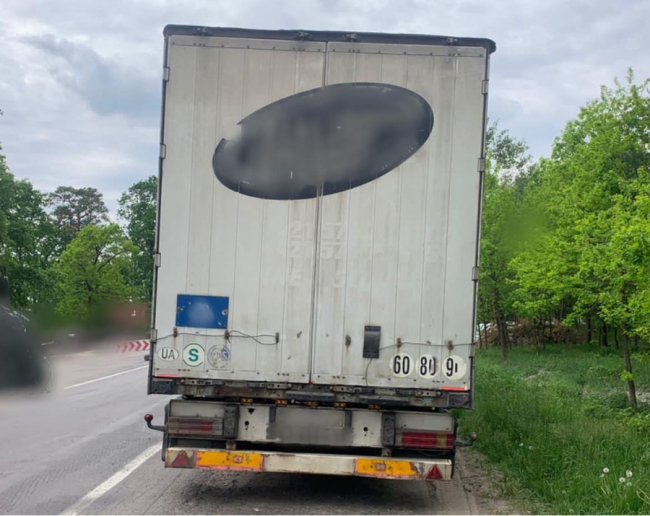 На Волині на блокпосту зупинили водія вантажівки, який незаконно перевозив 50 колод дуба. ФОТО