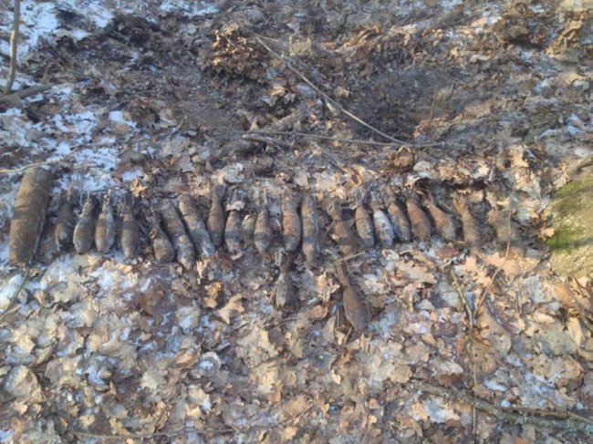 На Волині знайшли майже сотню боєприпасів. ФОТО