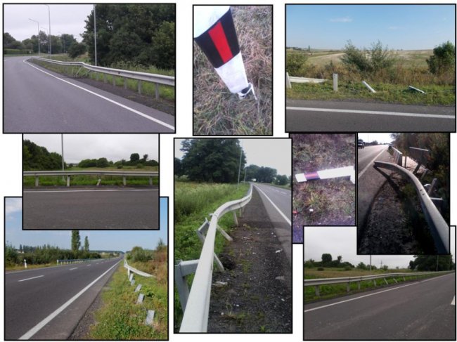 На трасі Володимир-Волинський – Луцьк покрали дорожні знаки та понищили сигнальні стовпчики