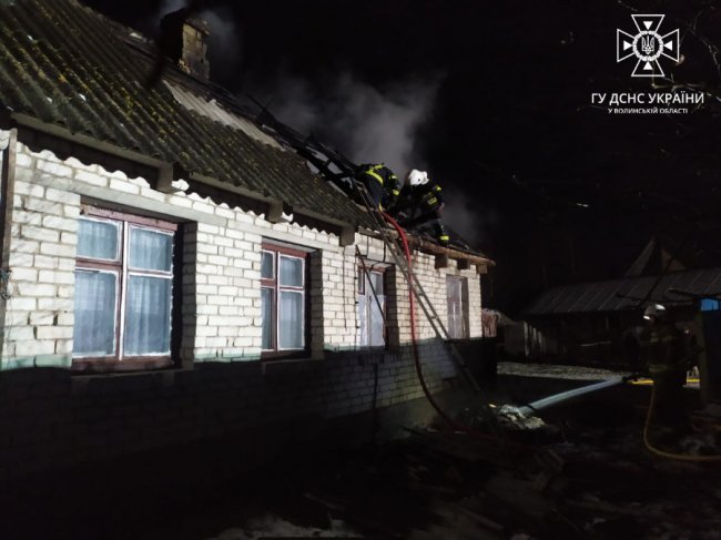 На Волині рятувальники ліквідували чотири пожежі