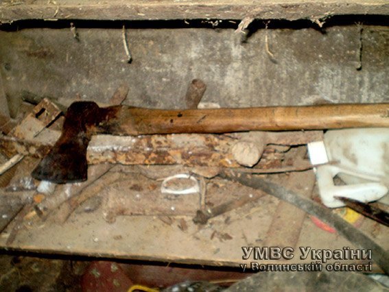 На Волині вітчим вбив пасинка сокирою. ФОТО