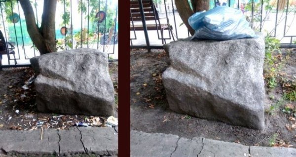 Киянин щодня прибирає столицю з пакетом для сміття. ФОТО