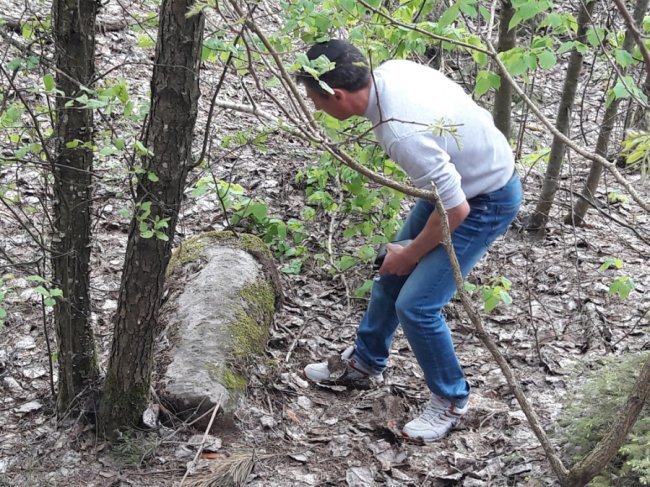 У лісі і біля дитсадка на Волині знайшли єврейські надгробки