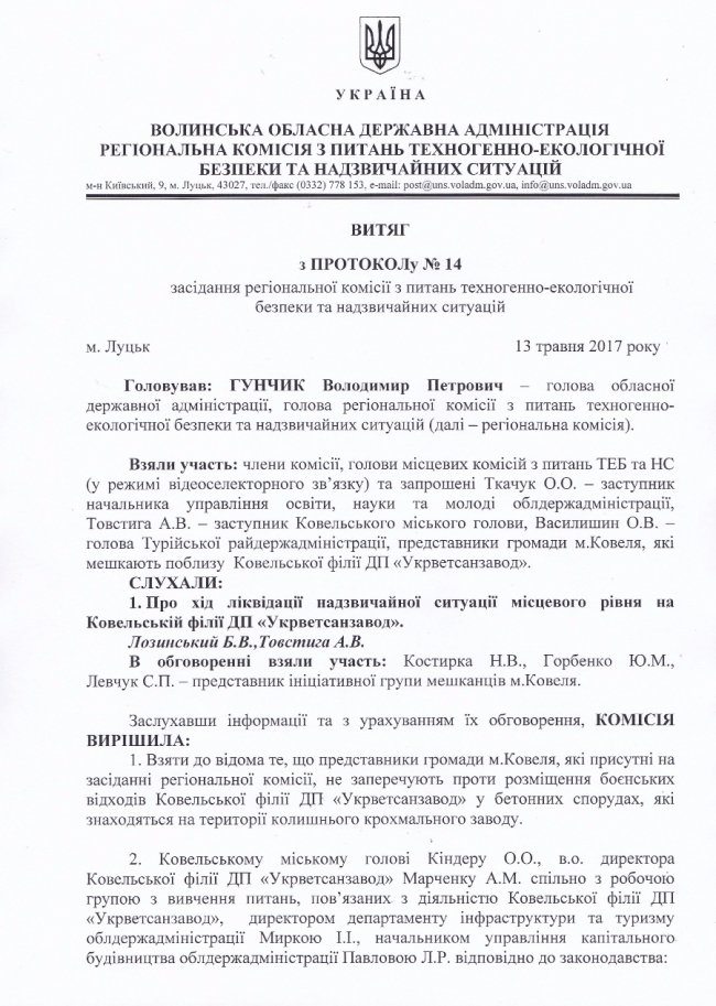 Для решток з Ковельського ветсанзаводу знайшли нове місце