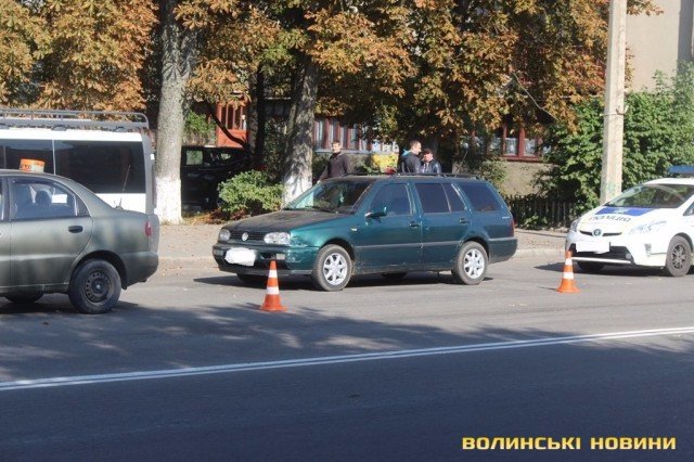 У Луцьку таксі потрапило в аварію
