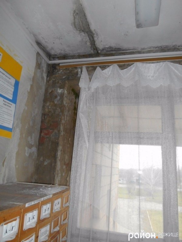 На Волині діюча бібліотека знаходиться в жахливому аварійному стані