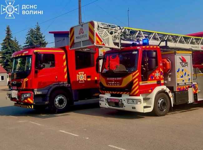 Волинські рятувальники отримали два нові спецавтомобілі
