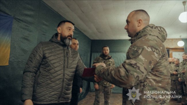 Волинські поліцейські-добровольці стрілецького батальйону отримали нагороди