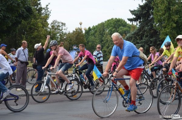 У Луцьку відбувся патріотичний велопробіг. ФОТО