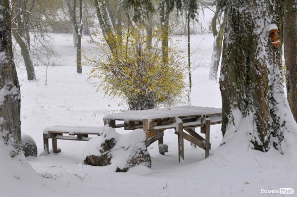Фото снігу в Луцьку