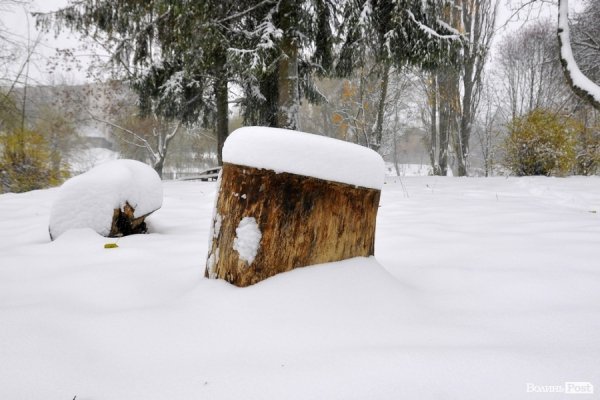 Фото снігу в Луцьку