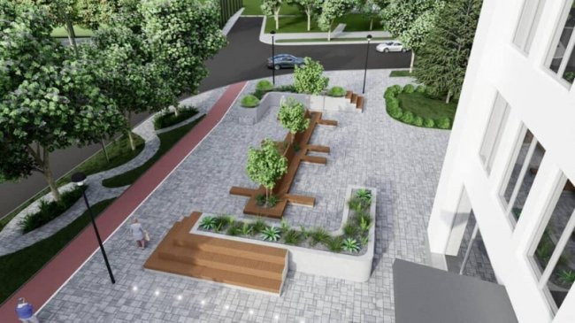 У Луцьку за понад 5 мільйонів відремонтують сквер поруч з історичним факультетом ВНУ