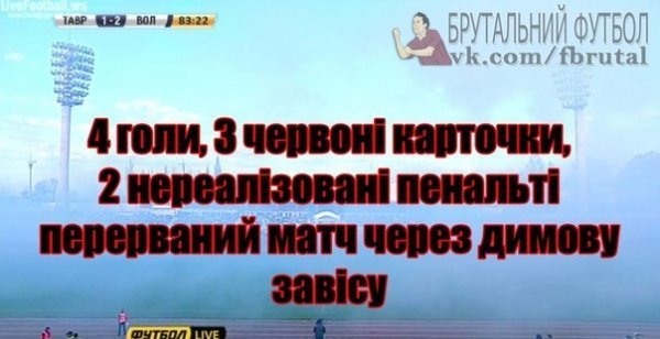 Інтернет жартує: фотожаби за мотивами матчу «Таврія» - «Волинь»