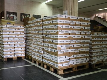 У Луцьк прибуло понад 40 тонн гуманітарної допомоги з Норвегії. ФОТО