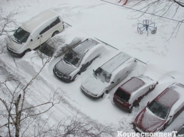 Фото Києва, заваленого снігом