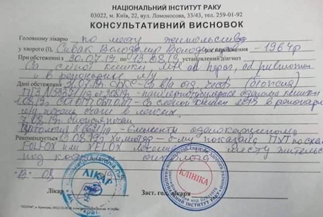 Онкохворий волинянин, у якого пухлина врослася у сусідні органи, потребує допомоги 