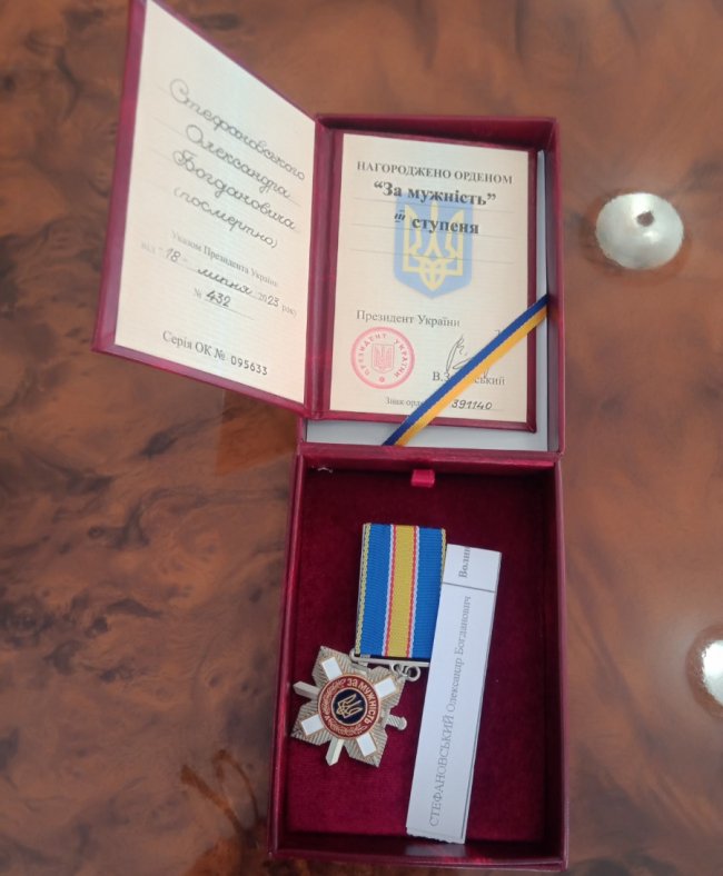 Посмертну нагороду полеглого волинянина отримала родина