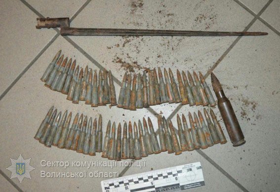 У волинян вилучили зброю часів Другої світової