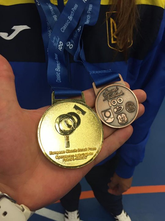 Лучанка - чемпіонка Європи з класичного жиму лежачи 