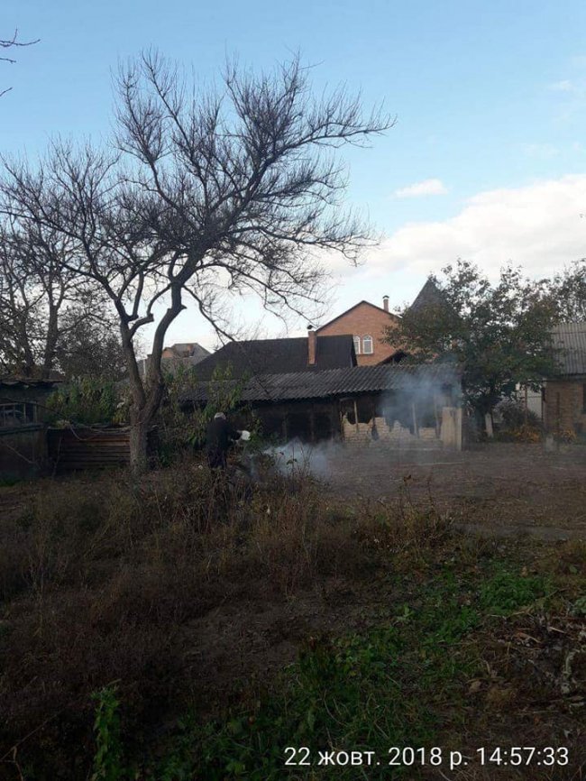 Муніципали покарали лучан, які палили листя. ФОТО