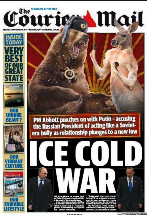 Австралійська газета «затролила» Путіна. ФОТО