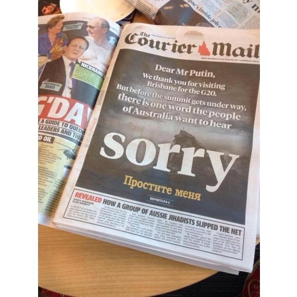 Австралійська газета «затролила» Путіна. ФОТО