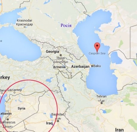 Росія атакувала Сирію з Каспійського моря